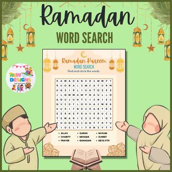 Ramadan Word Search / Activity / Printable Worksheet | TPT