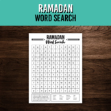 Ramadan Word Search Puzzle | Printable Holiday Activity | 