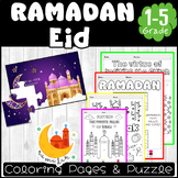 Ramadan and Eid Coloring Pages & Puzzle Worksheets - Ramad