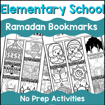 Preview of Coloring Bookmarks for Ramadan and Eid, Ramadan Activities, Bookmarks