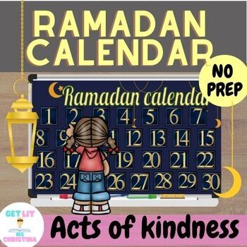 Preview of Ramadan calendar | Acts of Kindness | differentiated worksheets
