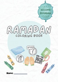 Preview of Ramadan coloring book (age 4-6)