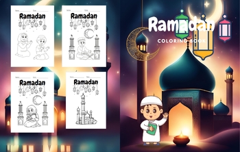 Preview of Ramadan coloring book :for children (size 8.5 * 11) (42pages)