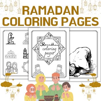 Preview of Ramadan coloring pages - Islamic Activities - ages 2 - 6
