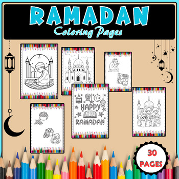 Preview of Ramadan coloring pages printable - Islamic Activities - Ages 4 -11