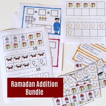 Preview of Ramadan themed Addition centers