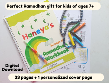 Preview of Ramadan WorkBook, 30 Activities for Ramadan and Goals Chart, Islamic activities