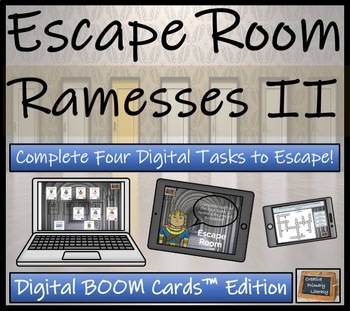 Preview of Ramesses II BOOM Cards™  Digital Escape Room Activity