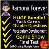 Ramona Forever Novel Study Unit Comprehension Questions wi