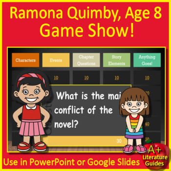 Preview of Ramona Quimby, Age 8 Game - Test Review Activity for PowerPoint or Google Slides