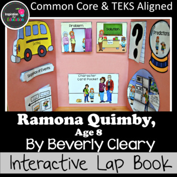 Preview of Ramona Quimby, Age 8 Interactive Novel Study: Interactive Notebook or Lap Book