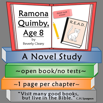 Preview of Ramona Quimby, Age 8 Novel Study