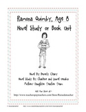 Ramona Quimby, Age 8- Novel Study, Chap. Qs, Quiz, Activities