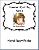 Ramona Quimby, Age 8 - Novel Study Packet, Chapter Respons