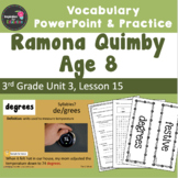 Ramona Quimby Age 8 Vocabulary PowerPoint  - Aligned w/ Journeys