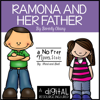 Preview of Ramona and Her Father Novel Study and DIGITAL Resource