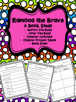 Preview of Ramona the Brave - A Book Study