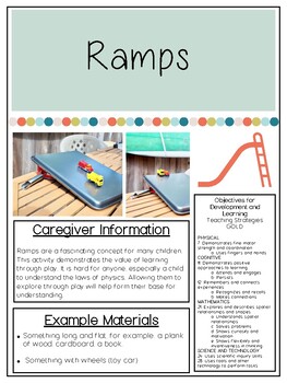 Preview of Ramps, PreK/Preschool Home Learning Lesson