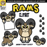 Ram Clip Art | Bighorn Sheep Clipart {Squishies Clipart}