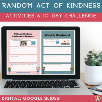 Preview of Random Act of Kindness Activities | Kindness Challenge  Google Slides | SEL