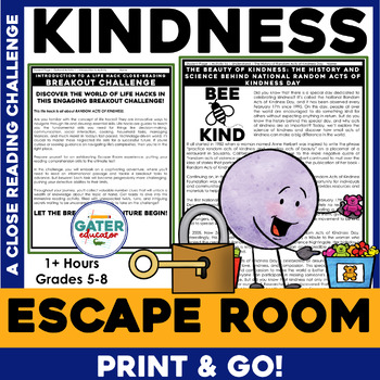 Preview of Random Act of Kindness Activities | Social Emotional Learning Kindness Activity