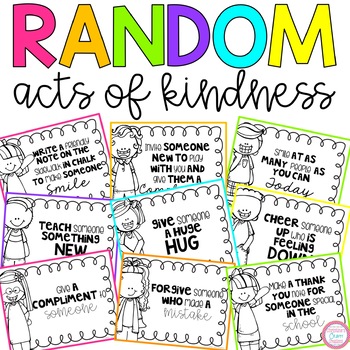 Random Acts of Kindness by Christine's Crafty Creations | TpT