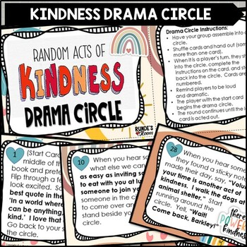 Preview of Random Acts of Kindness Drama Circle Activity