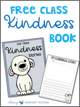 Preview of Acts of Kindness Class Book Template #kindnessnation  #weholdthesetruths