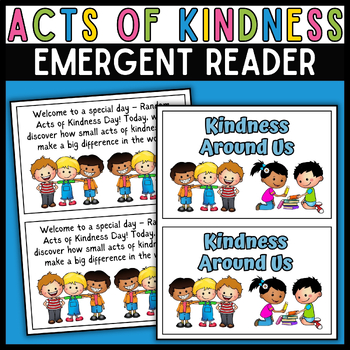 Preview of Random Acts of Kindness Mini-book for Emergent Readers | World Kindness Day