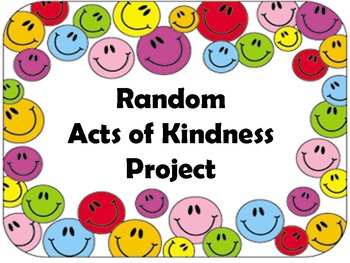 Preview of Random Acts of Kindness Project