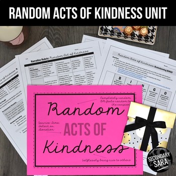 Preview of Random Acts of Kindness Project for Secondary ELA