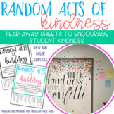Random Acts of Kindness Tear-Away Posters to Promote Kindness