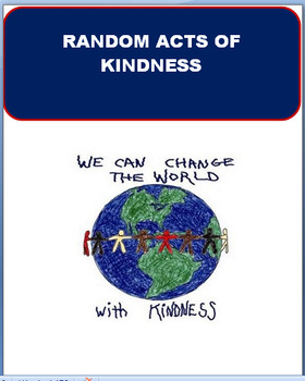 Preview of Kindness -Random Acts of Kindness. CDC Health Standard 4
