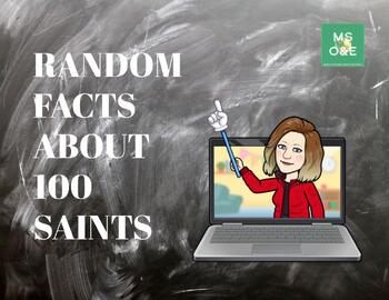 Preview of Random Facts About 100 Saints