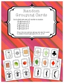 Random Grouping Cards - make groups of 2, 3, 4, 5, or 6!