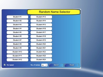 Preview of FREE Random Name Selector