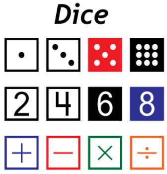 Preview of Random Number Fonts - Dice, Dominoes & Spinners