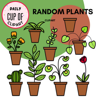 Preview of Random Plants Clipart