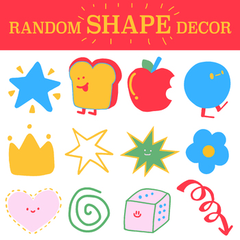 Preview of Random SHAPE Clipart (starter pack)