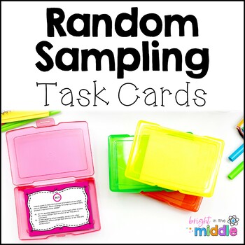 Preview of Random Sampling Task Cards: 7.SP.1