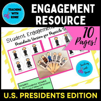 Preview of Random Selection Sticks-President Engagement Sticks-Classroom Engagement Method