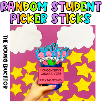 Preview of Random Student Picker Sticks - Formative Assessment