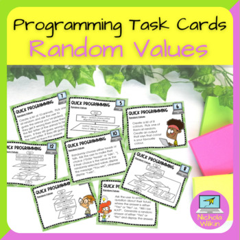 Preview of Random Values Programming Task Cards