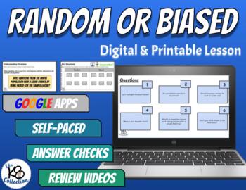 Preview of Random or Biased? - Digital & Printable Lesson