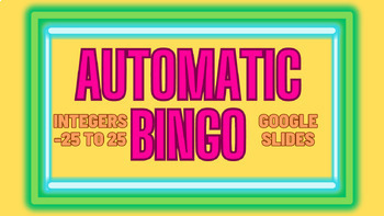 Preview of Randomized Number Bingo Cards for Google Slides - Fun Math for K - 8