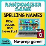 Randomizer Game: Spelling Names | ESL Game for Kids to Pra