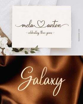 Preview of Randy Sofia Font | A Romantic and Sweet Calligraphy Typeface Font