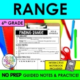 Range Notes & Practice | Finding Range Guided Notes | + In