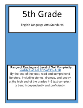 Preview of Range of Reading and Level of Text Complexity