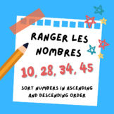 Ranger les nombres - FRENCH - Ordering numbers